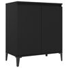 vidaXL Buffet noir 60x35x70 cm bois d'ing&eacute;nierie