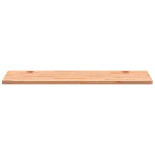 vidaXL Dessus de bureau 110x60x2,5 cm bois massif de h&ecirc;tre