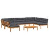 vidaXL Salon palette de jardin avec coussins 6pcs bois d'acacia massif