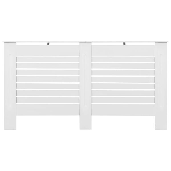 vidaXL Cache-radiateur Blanc 152x19x81,5 cm MDF