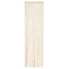 vidaXL Rideau anti-mouches beige et blanc 56x200 cm chenille
