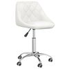 vidaXL Chaises pivotantes &agrave; manger lot de 6 blanc similicuir