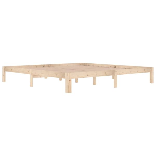 vidaXL Cadre de lit sans matelas bois massif de pin 200x200 cm