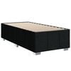 vidaXL Sommier &agrave; lattes de lit avec matelas Noir 100x200 cm Tissu
