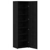 vidaXL Haut Armoire Ch&ecirc;ne noir 50 x 42,5 x 185 cm