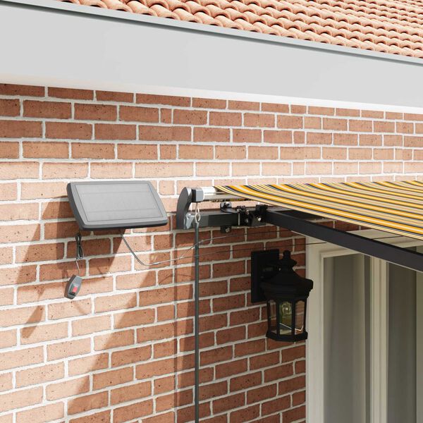 vidaXL Auvent R&eacute;tractable Multicolore 500 &times;300 cm tissu