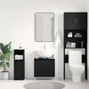 vidaXL Meuble de Lavabo de Salle de Bain Ch&ecirc;ne noir 58 x 33 x 60 cm