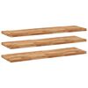 vidaXL &Eacute;tag&egrave;res flottantes 3 pcs 120x40x4 cm acacia massif &agrave; l'huile