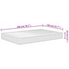 vidaXL Matelas en mousse moyennement doux 140x200 cm