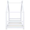vidaXL Cadre de lit d'enfant Blanc Bois de pin massif 80x160 cm
