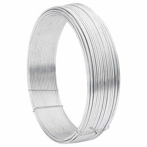 vidaXL Fil de clôture Argent 33 m Acier