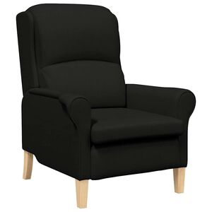 vidaXL fauteuil Noir tissu