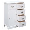 vidaXL Buffet avec 10 tiroirs Blanc 113x30x79 cm Bois