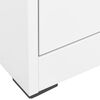 vidaXL Classeur Blanc 46x62x133 cm Acier