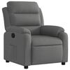 vidaXL Fauteuil inclinable en tissu gris fonc&eacute;