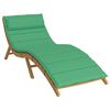 vidaXL Coussin de chaise longue vert 180x60x4 cm tissu oxford