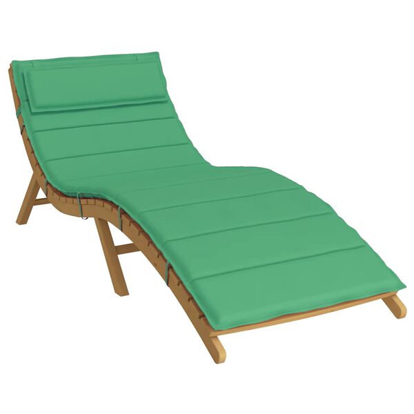 vidaXL Coussin de chaise longue vert 180x60x4 cm tissu oxford