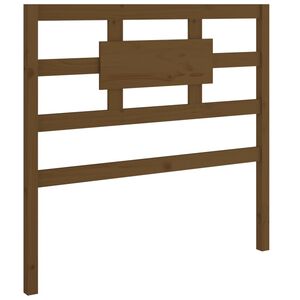 vidaXL T&ecirc;te de lit Marron miel 80,5x4x100 cm Bois massif de pin