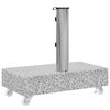 vidaXL Socle de parasol Gris clair 45x25x8,3 cm Granite