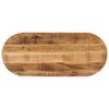 vidaXL Dessus de table 120x60x2,5cm ovale bois massif de manguier brut