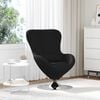 vidaXL Fauteuil &oelig;uf Noir 63 x 73 x 90 cm tissu