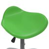 vidaXL Chaise de bureau Vert Similicuir