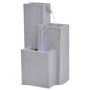 vidaXL Fontaine d'int&eacute;rieur avec lampe LED Polyr&eacute;sine