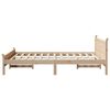 vidaXL Cadre de lit sans matelas 160x200 cm bois massif de pin
