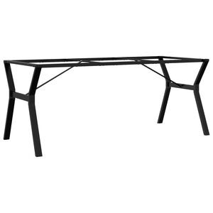 vidaXL Pieds de table &agrave; manger cadre en Y 180x80x73 cm acier