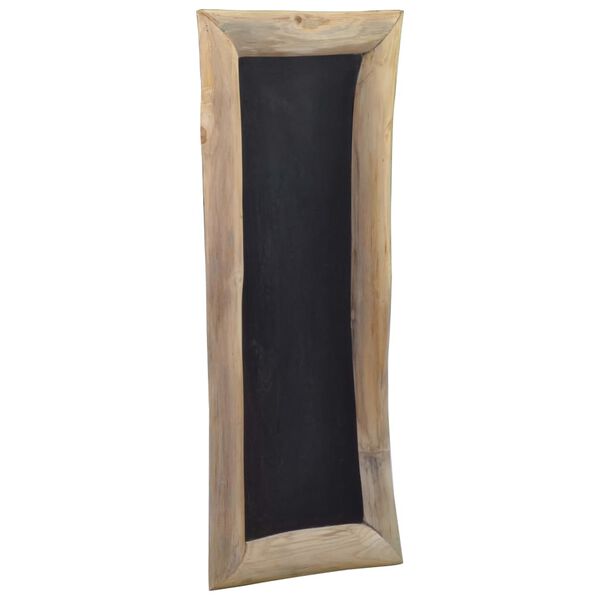 vidaXL Tableau noir 3 pcs 30x70 cm Bois de teck solide