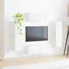 vidaXL Ensemble meuble TV Montage mural 3 pcs Blanc Bois d'ing&eacute;nierie