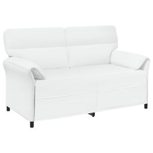 vidaXL Sofa 2 places 2 place Blanc 158 x 83 x 95 cm Tissu