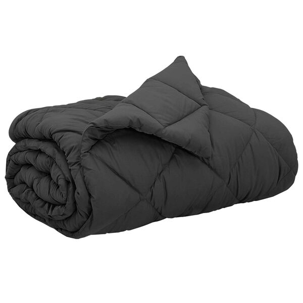vidaXL Duvet complet toute l'ann&eacute;e Anthracite 200 x 200 cm Microfibre