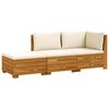 vidaXL 3 pc Ensemble de canap&eacute;s d'ext&eacute;rieur Bois d'Acacia Massif