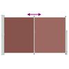 vidaXL Auvent lat&eacute;ral r&eacute;tractable de patio 180x300 cm Marron