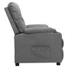 vidaXL Fauteuil inclinable Gris Similicuir