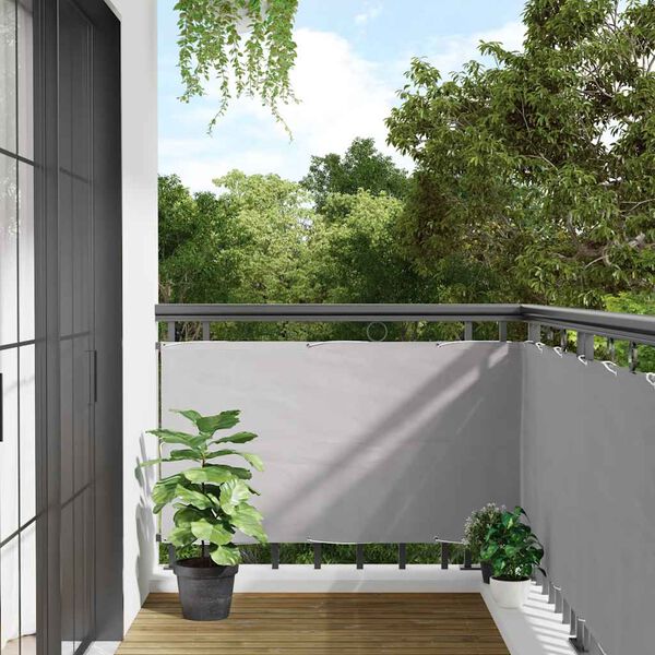 vidaXL &Eacute;cran d'intimit&eacute; de balcon gris 700x75 cm PVC