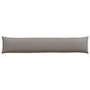 vidaXL Coussins de canapé 2 pcs Taupe 200 x 40 cm tissu