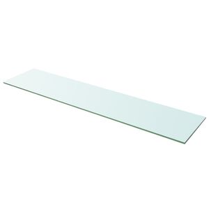 vidaXL Panneau pour &eacute;tag&egrave;re Verre transparent 110 x 25 cm