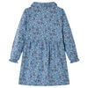 Robe pour enfants à manches longues bleu essence 128