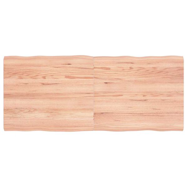 vidaXL Dessus de table bois massif traité bordure assortie