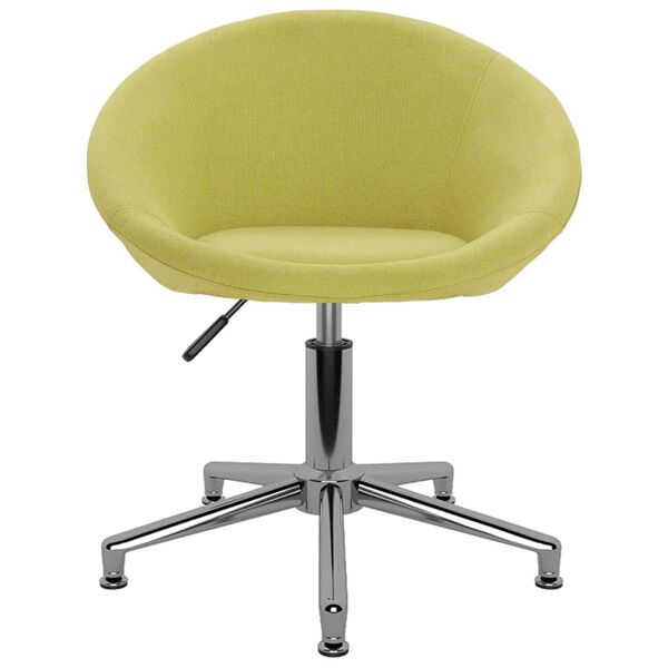 vidaXL Chaises pivotantes &agrave; manger lot de 6 vert tissu