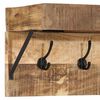 vidaXL Porte-manteau Marron 73 x 19 x 23 cm Bois de manguier massif