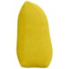 vidaXL Coussin de Dos Jaune 100 x 24 x 50 cm Velours