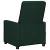 vidaXL Fauteuil de massage Vert fonc&eacute; Tissu