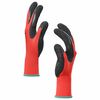 vidaXL Gants de Travail 24 pcs Rouge et Noir 11 / XXL