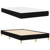 vidaXL Lit &agrave; ressorts avec matelas Noir 120 x 200 cm tissu