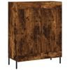 vidaXL Buffet haut Ch&ecirc;ne fum&eacute; 69,5x34x180 cm Bois d'ing&eacute;nierie