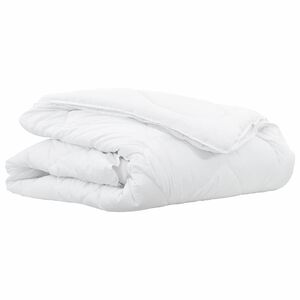 vidaXL Duvet 2-en-1 135 x 200 cm Hiver Polyester Blanc Respirant