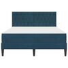 vidaXL Cadre de lit avec matelas Bleu 120 x 190 cm Velours